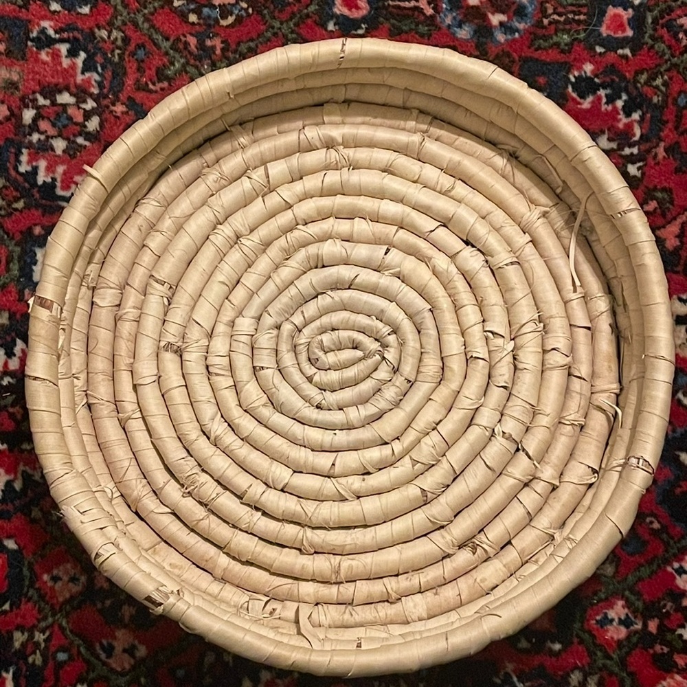 Vintage Wicker Woven Tray